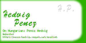 hedvig pencz business card